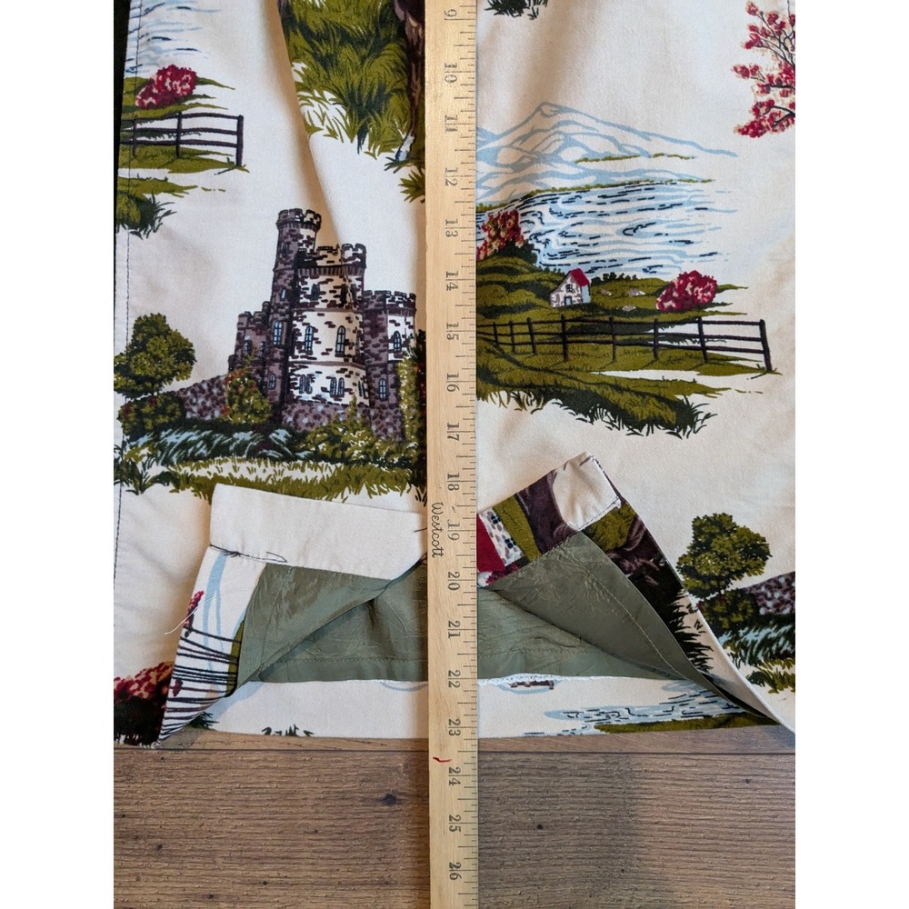 Cartonnier Skirt, Equestrian Print Pencil Skirt, Cottagecore, Size 2, Women - Picture 9 of 12